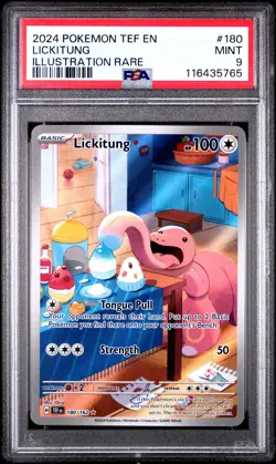 2024 Pokemon Tef En-Temporal Forces #180 Lickitung PSA 9 - Image 1