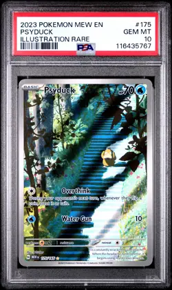 2023 Pokemon Mew En-151 #175 Psyduck Illustration Rare PSA 10 - Image 1