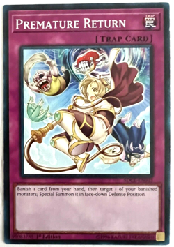 YuGiOh! - Premature Return - Common Mint Condition FREE Tracking - Image 1