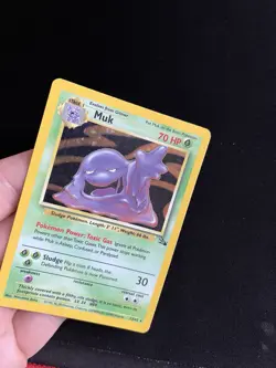 Muk 13/62 PL Holo Rare Fossil Set Pokemon Card Vintage 1999 WOTC 4 - Image 2