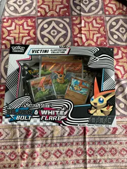 Pokemon Trading Card Unova Victini Illustration Collection Box Black & White - Image 1