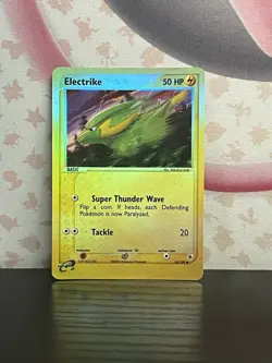 Pokemon TCG Electrike 53/109 Ruby and Sapphire Reverse Holo Nintendo 2003 LP - Image 1