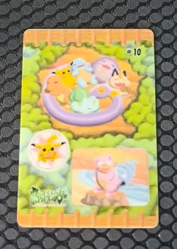 Pikachu & Others #10 Sealdass Fancy Graffiti Japanese- Pokemon Trading Card- LP - Image 1