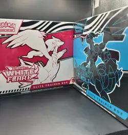 Pokemon Black Bolt and White Flare Elite Pokemon Center Trainer Box ETB Set of 2 - Image 1