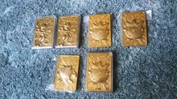 Pokemon 23K Gold Plated Trading Card 1999-Burger King 6 MEWTWO TOGEPI POLIWRATH - Image 1