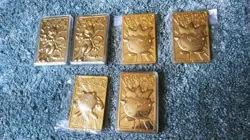 Pokemon 23K Gold Plated Trading Card 1999-Burger King 6 MEWTWO TOGEPI POLIWRATH - Image 2