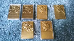 Pokemon 23K Gold Plated Trading Card 1999-Burger King 6 MEWTWO TOGEPI POLIWRATH - Image 4