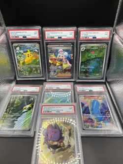 Pokemon TCG - 7 Card PSA 9 Lot - Paldea, Journey Together, 151 - Image 1