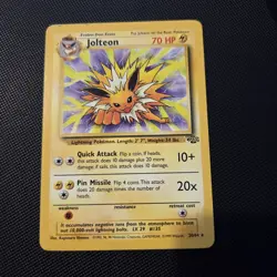 Pokemon Card - Jolteon 20/64 Non Holo Rare Jungle Set WOTC - NM/Excellent - Image 1
