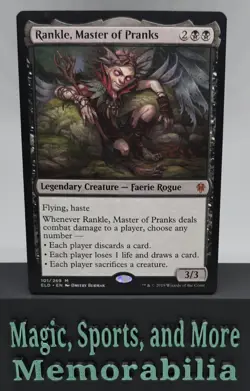 MTG Rankle, Master of Pranks Throne of Eldraine Mythic Magic The Gathering LP - Image 1