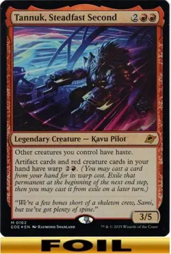 1x - Tannuk, Steadfast Second - FOIL - Edge of Eternities - NM MTG - Image 1