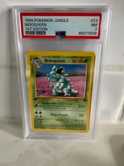 PSA 7 Pokemon 1999 Jungle 1st Edition Nidoqueen Non-Holo Rare #23 - Image 1