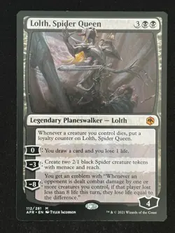 1x MTG Lolth, Spider Queen - Adventures in the Forgotten Realms (AFR) #112 - Image 3