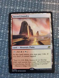 Sacred Foundry Edge of Eternities Regular MTG - Image 1