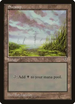 Lot of 20x Swamp #342 - MIR Mirage MTG Magic PL/LP Basic Land - Image 1