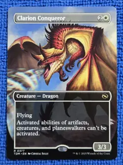 MTG 1x Clarion Conqueror (Borderless) Tarkir: Dragonstorm Regular - Image 1