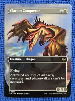 MTG 1x Clarion Conqueror (Borderless) Tarkir: Dragonstorm Regular - Image 2