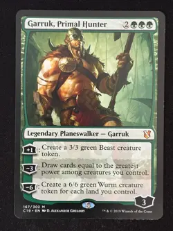 1x MTG Garruk, Primal Hunter - Commander 2019 (C19) #167 - Magic the Gathering - Image 1