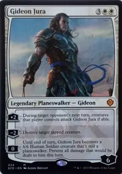 024 GIDEON JURA MYTHIC STARTER COMMANDER DECKS MTG CARD - Image 1
