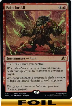 1x - Pain for All - FOIL - Edge of Eternities - NM MTG - Image 1