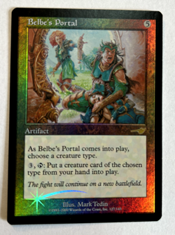 Belbe's Portal - FOIL, Rare Artifact, Nemesis. MTG - Image 1