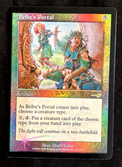 Belbe's Portal - FOIL, Rare Artifact, Nemesis. MTG - Image 2