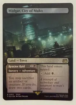 Midgar, City of Mako Borderless Foil - Final Fantasy MTG - Image 1
