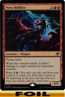 1x - Nova Hellkite - FOIL - Edge of Eternities - NM MTG - Image 1