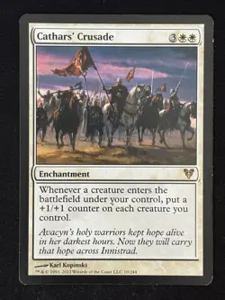 1x MTG Cathars' Crusad - Avacyn Restored (AVR) #10 - Magic the Gathering - Image 1