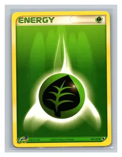 Grass Energy #104/109 Ruby and Sapphire Pokemon Card TCG - Image 1