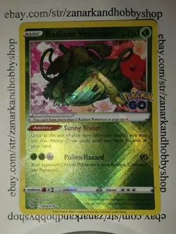 Pokemon Radiant Venusaur 004/078 Pokemon GO NM - Image 2