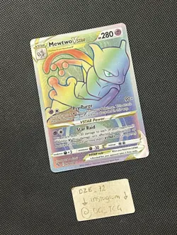 Pokemon GO - Mewtwo VSTAR - 079/078 - Rainbow Full Art Rare - MINT - Image 3