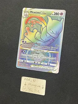 Pokemon GO - Mewtwo VSTAR - 079/078 - Rainbow Full Art Rare - MINT - Image 4
