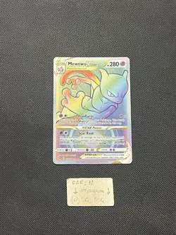 Pokemon GO - Mewtwo VSTAR - 079/078 - Rainbow Full Art Rare - MINT - Image 5