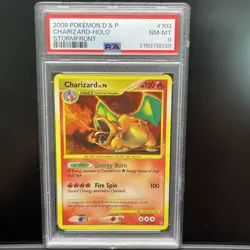 Charizard Holo Secret Rare #103 Stormfront Pokemon 2008 PSA 8 Near Mint - Image 1