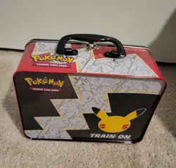 Pokemon Celebrations 25th Anniversary Lunchbox Tin Pikachu EMPTY No Boosters - Image 3