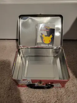 Pokemon Celebrations 25th Anniversary Lunchbox Tin Pikachu EMPTY No Boosters - Image 4
