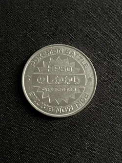 Bulbasaur Meiji Battle Coin Japanese Metal Rare Pokemon Silver Nintendo 2 - Image 2