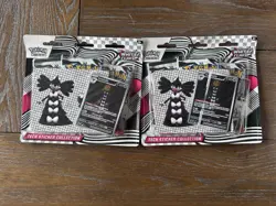 Lot Of 2 - Pokemon White Flare Tech Sticker Collection SV10.5 - 3 Pack Blister - Image 1