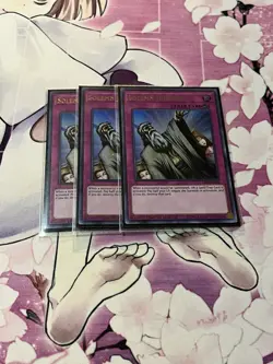 Yugioh! 3x NM Solemn Judgement LART-EN014 (Ultra Rare) Limited Edition - Image 1