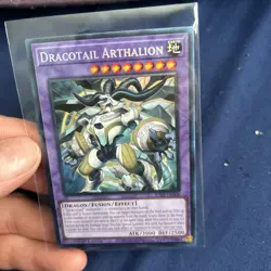 Yugioh Dracotail Arthalion JUSH-EN006 Collector's Rare 1st Edition NM - Image 1
