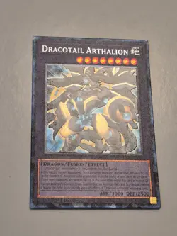 Yugioh Dracotail Arthalion JUSH-EN006 Collector's Rare 1st Edition NM - Image 1
