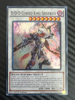 Yugioh D/D/D Cursed King Siegfried SDPD-EN042 Super Rare 1st Edition VLP - Image 1