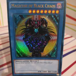 YUGIOH Magician of Black Chaos YGLD-ENC01 ULTRA RARE HOLOGRAPHIC NEAR MINT - Image 1