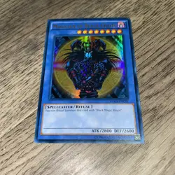 🔥 YUGIOH Magician of Black Chaos YGLD-ENC01 ULTRA RARE HOLOGRAPHIC NEAR MINT - Image 3