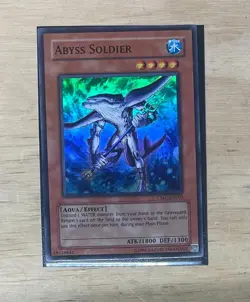 Yugioh Abyss Soldier Capsule Monster Coliseum CMC-EN001 Super Rare PS2 Promo LP - Image 1