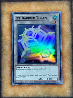 Yugioh Ice Barrier Token OP17-EN026 Super Rare NM - Image 1