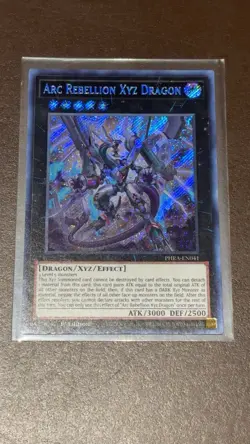 Yugioh! Arc Rebellion Xyz Dragon - PHRA-EN041 - Secret Rare - 1st NM - Image 1