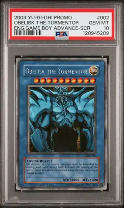 PSA 10 Yugioh Ra Obelisk Slifer Secret Rare GBI 001 002 003 Sequential Set - Image 5