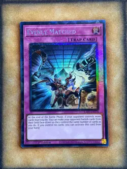 Yugioh Evenly Matched RA01-EN074 Collector Rare 1st Ed NM - Image 1